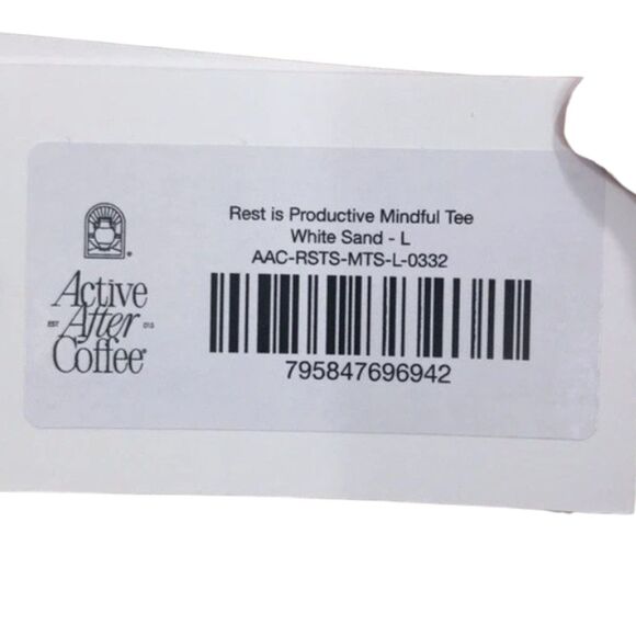 Active After Coffee T Shirt- Rest is Productive-Unisex L - Picture 5 of 8